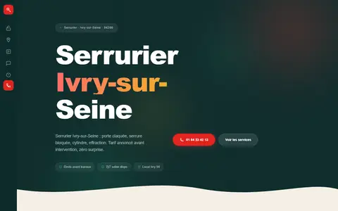 Page d'accueil du site serrurier94200ivrysurseine.fr